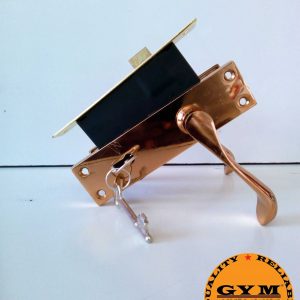 Rozie 2 lever brass door Lock