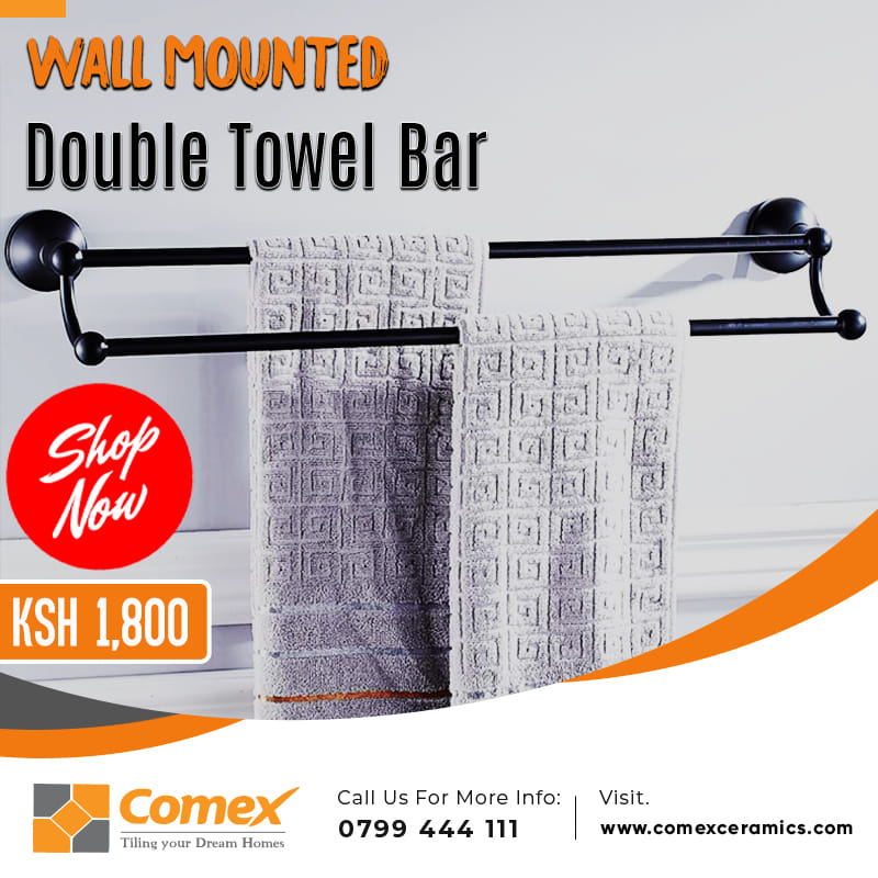 Wall Mounted Double Towel Bar