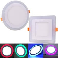 Two color Recessed Gypsum panel lights