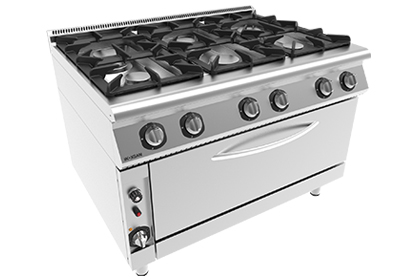 6 Burner Gas range with Oven