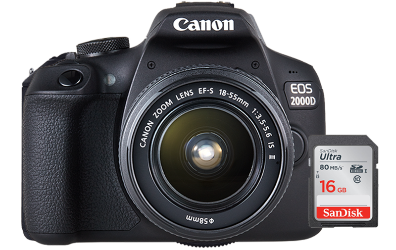 Canon EOS 2000D DSLR Camera