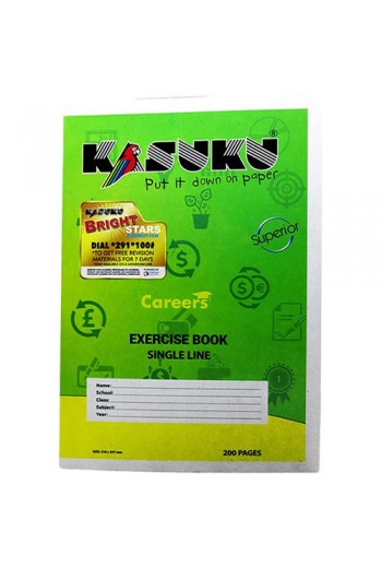 KASUKU EXERCISE BOOK A4 200 PAGES RULED