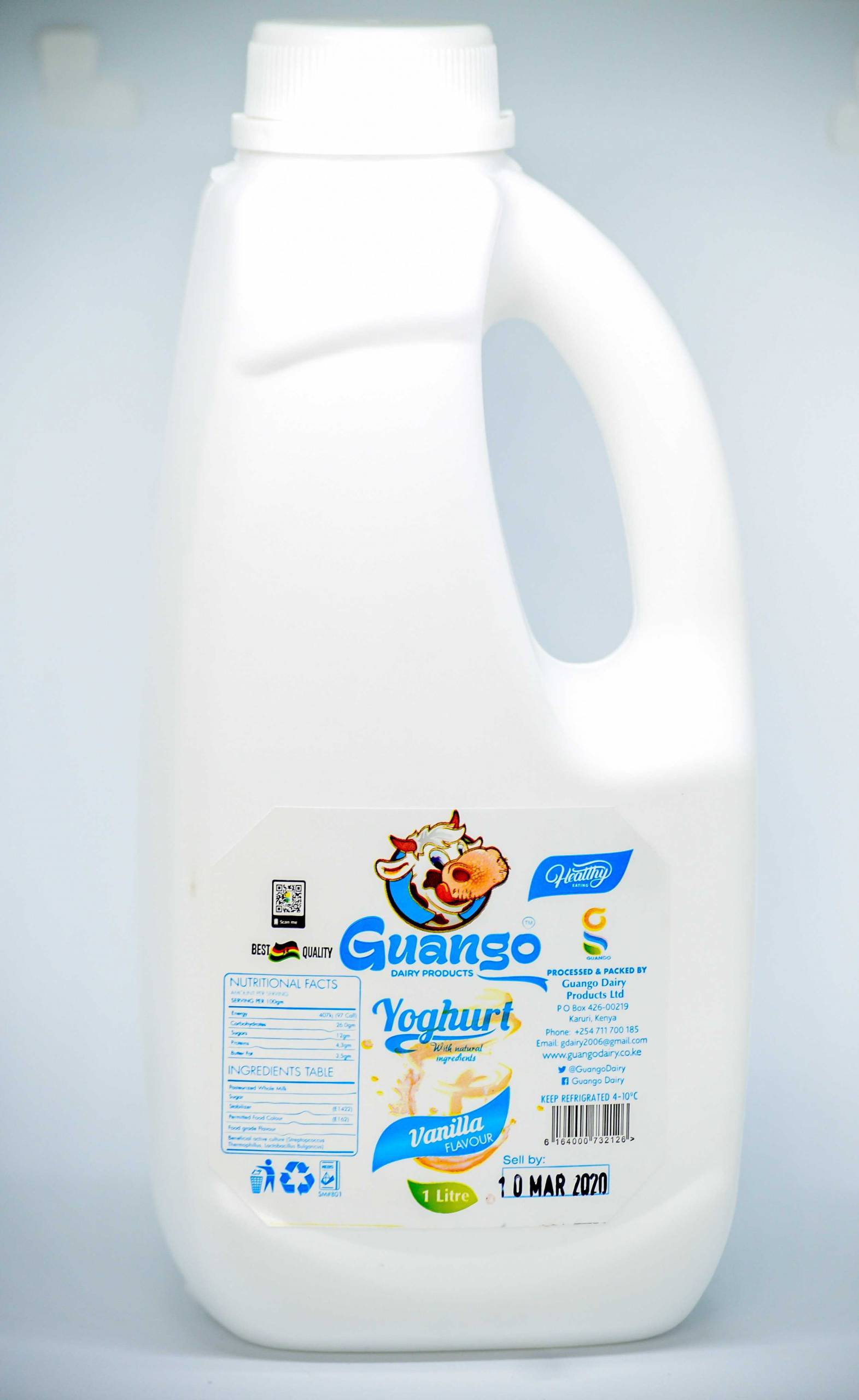 Vanilla Yoghurt 5 Litres