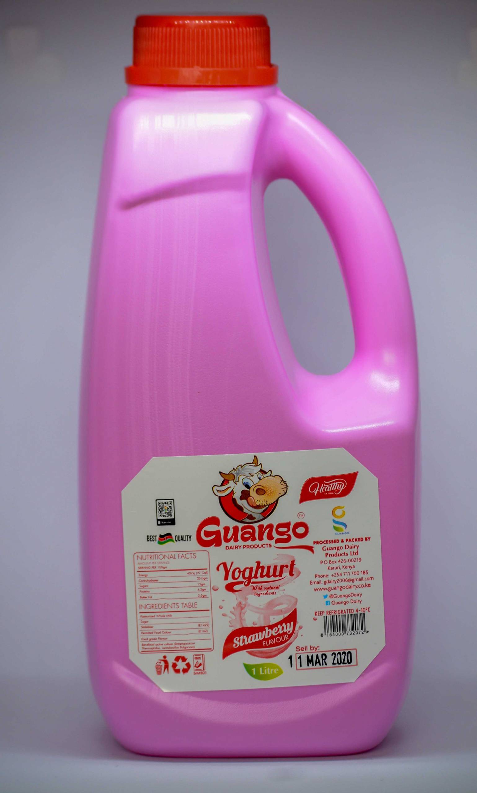 Strawberry  Yoghurt 1 Litre