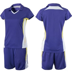 Purple side decorated volleyball  uniform