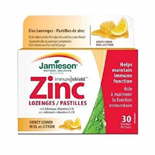 Jamieson Zinc Lozenges Honey and Lemon 30S